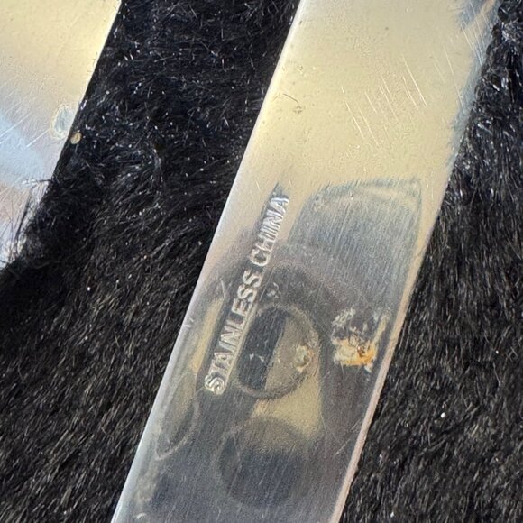 Set Of 8 Stainless Steel Knives With Faux Bamboo Handles - Picture 7 of 9